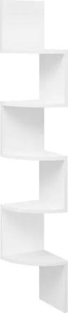 Woltu Regal, 1-tlg., 1-tlg., Zickzack-Wandregal Ecke,