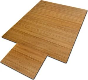 Floordirekt Bodenschutzmatte Bambus für Hartböden, Hellbraun