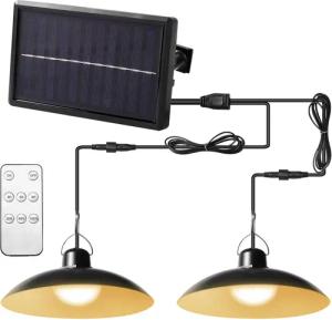 Rosnek LED Außen-Deckenleuchte Solar, Vintage, wasserdicht,