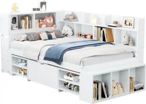 Tongtong Einzelbett Kinderbett, multifunktionales Kinderbett mit