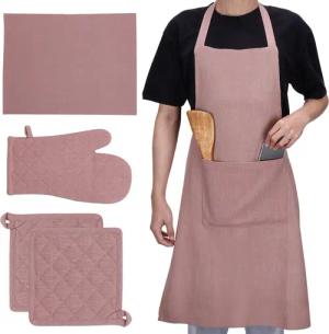 JEMIDI Grillschürze Küchen Set - 1x