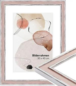 WANDStyle Bilderrahmen H460, Rosa, aus Massivholz
