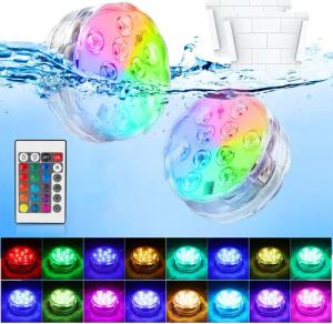 BlingBin Pool-Lampe Unterwasser Licht mit Fernbedienung