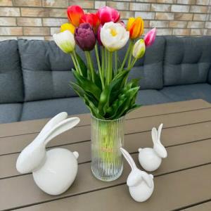 Kunstblumenstrauß - 15 künstliche Tulpen in