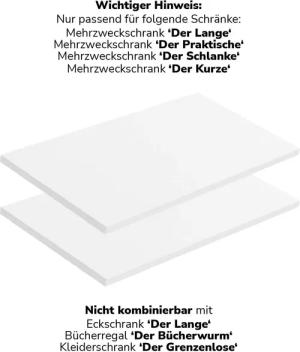 mokebo Einlegeboden Die Einleger (2er-Set), Böden