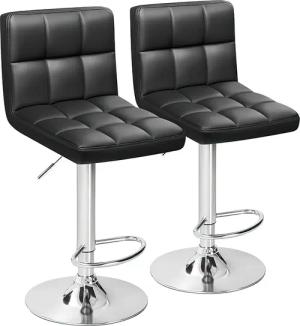 SURFOU Barhocker 2er Set Höhenverstellbar PU-Leder