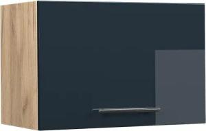 Vicco Hängeschrank Fame-Line, Dunkelblau Hochglanz/Goldkraft Eiche,
