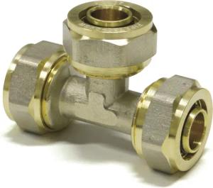 qpool24 Gewindefitting, Pipetec Schraubfitting-T-Stück Mittelabgang