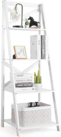 KOMFOTTEU Bücherregal Treppenregal, 1-tlg., für Wohnzimmer,Küche