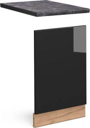 Vicco Frontblende Fame-Line, Schwarz Eiche hochglanz/Goldkraft