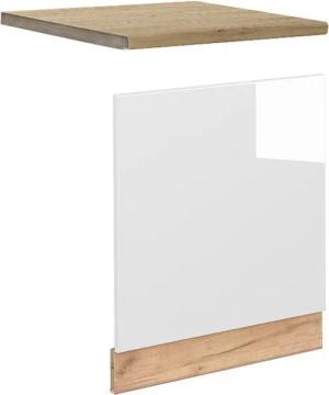 Vicco Frontblende Fame-Line, Weiß Hochglanz/Goldkraft Eiche,