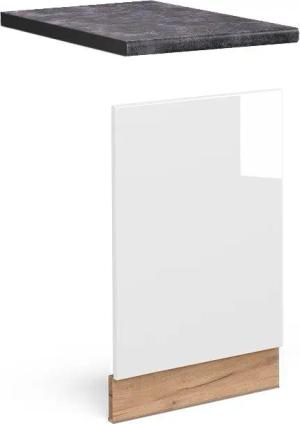 Vicco Frontblende Fame-Line, Weiß Hochglanz/Goldkraft Eiche,