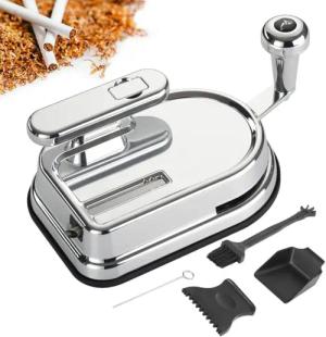 YRIIOMO Drehmaschine Luxuriöser Handkurbel Zigarettenroller, 8,0