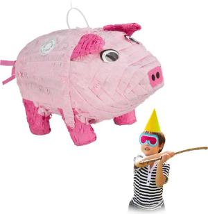 relaxdays Pinata Schwei
