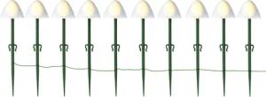 MARELIDA LED-Lichterkette Solar Mini Pilze 10