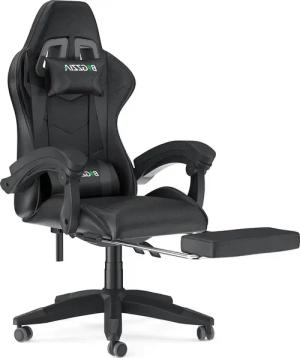 BIGZZIA Bürostuhl Gaming Stuhl mit Fußstütze