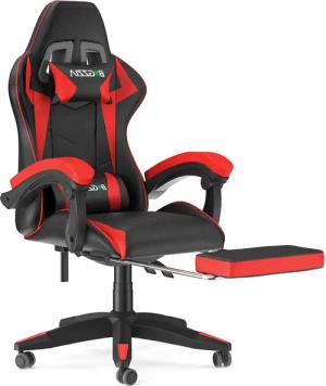 BIGZZIA Bürostuhl Gaming Stuhl mit Fußstütze