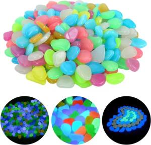 XDeer Dekosteine Leuchtsteine Kieselsteine Fluoreszierende Steine,Nachtleuchtende,