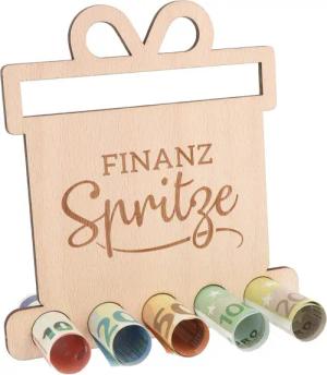 Spruchreif® Spardose Geldgeschenk aus Holz, Gutscheinverpackung,