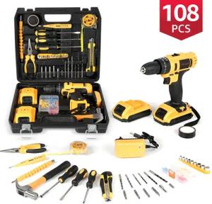 LifeImpree Akku-Bohrschrauber 21V Akkuschrauber Set, Akkubohrer