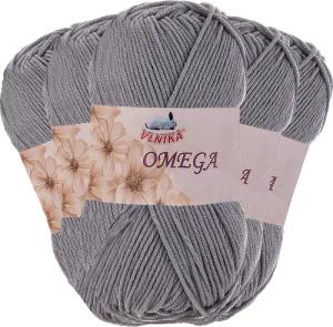 maDDma 5x100g Strickgarn Omega uni Häkelgarn