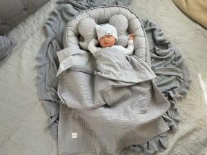 Loolay Bettnestchen WAFFELPIQUE Baumwolle BABYNEST Babykokon
