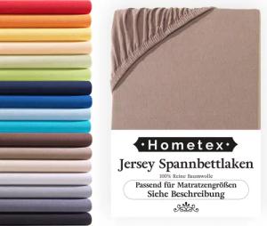 Hometex Premium Textiles Spannbettlaken Jersey-Bettlaken aus