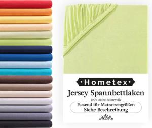 Hometex Premium Textiles Spannbettlaken Jersey-Bettlaken aus