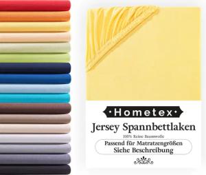 Hometex Premium Textiles Spannbettlaken Jersey-Bettlaken aus