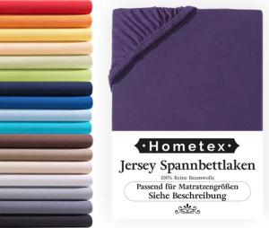 Hometex Premium Textiles Spannbettlaken Jersey-Bettlaken aus