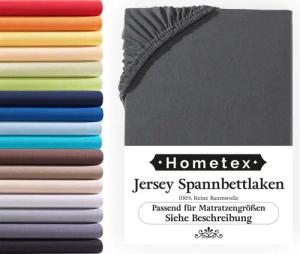 Hometex Premium Textiles Spannbettlaken Jersey-Bettlaken aus