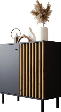 Newroom Kommode Ebono, Schwarz Sideboard Modern
