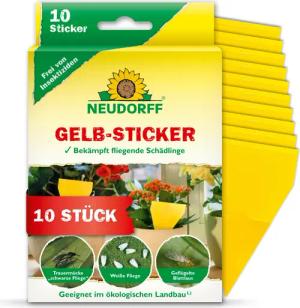 Neudorff Klebefalle Gelbsticker für Pflanzen 10