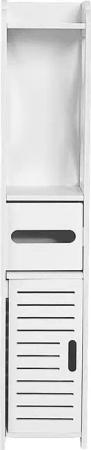 JEOBEST Badkommode Badezimmerschrank mit Toilettenpapierhalter, (1-St,
