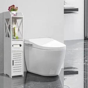 JEOBEST Badkommode Badezimmerschrank mit Toilettenpapierhalter, (1-St,