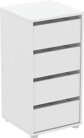 habeig Schubkastenkommode Kommode BLANK weiß Flurschrank