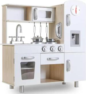 TLGREEN Spielküche Kinderküche XXL-Holzküche mit Sound