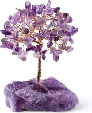 LuxusKollektion Edelstein Amethyst Kristallbaum Edelstein Geldbaum