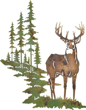 moebel-direkt-online Wanddekoobjekt Hirsch (1 St), aus