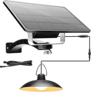 Rosnek Außen-Deckenleuchte 1/2/3/4 Kopf, Solar-Pendelleuchten, für