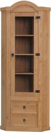 ebuy24 Vitrine New Mexico Eckschrank mit