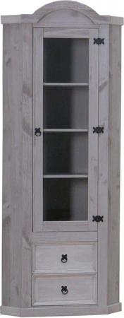 ebuy24 Vitrine New Mexico Eckschrank mit