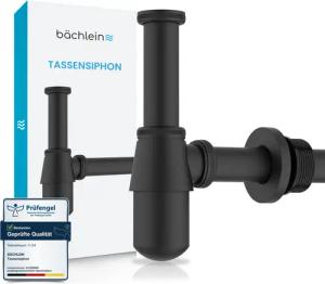 Bächlein Siphon Tassensiphon mit abnehmbarer Reinigungskappe,