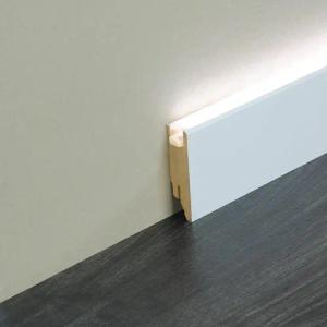 Kosche Deckenleiste LED-Sockelleiste MDF weiß 19