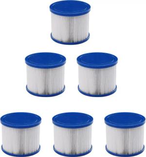 Arebos Pool-Filterkartusche Poolfilter, 6X Filterkartuschen, Spa,