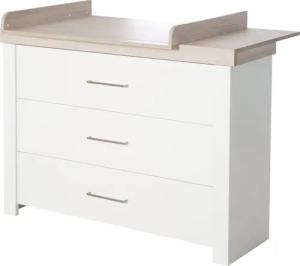 roba® Wickelkommode Lucy, Wickeltisch mit Wickelansatz