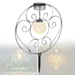 bmf-versand LED Solarleuchte Solarleuchte Garten Kreis