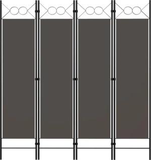 vidaXL Raumteiler 4-tlg. Raumteiler Anthrazit 160