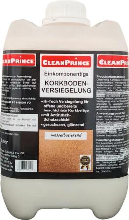 CleanPrince Bodenversiegelung Korkbodenversiegelung für offene und