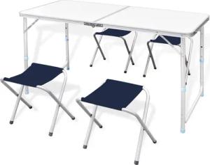 DOTMALL Campingtisch 5-teilig Tisch mit 4